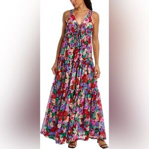 NICHOLAS MYLA SILK-BLEND MAXI DRESS NWT